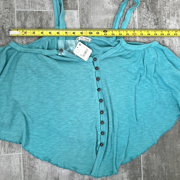 FREE PEOPLE WE THE FREE Dream Weaver Tank Tahiti Breeze Top Size Small NWT - Picture 8 of 10